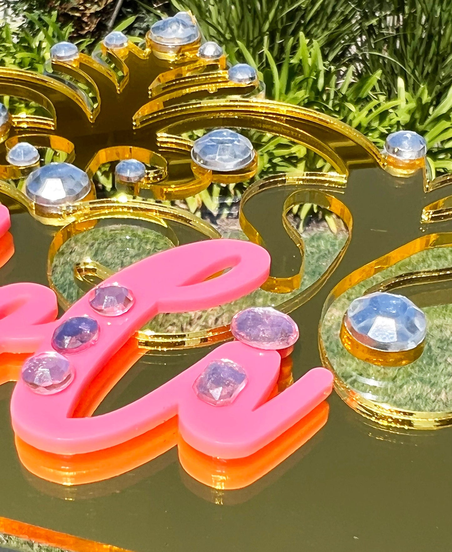 Crown cake topper, Custom cake topper, Princess party decoration, Personalized cake topper, Layered cake topper, Birthday cake topper