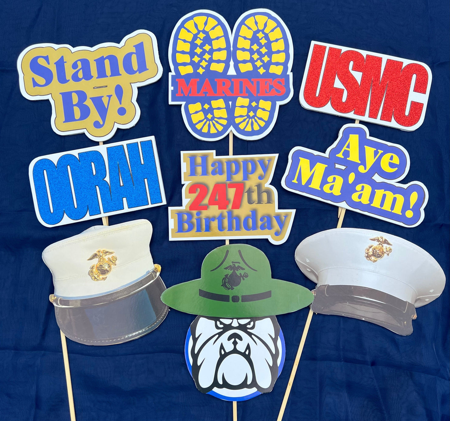 Marines Party Props | Marines Boot Camp Graduation | Marine Corps Ball | Marine Corps birthday | USMC License #286-23