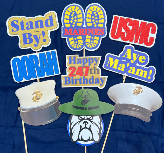 Marines Party Props | Marines Boot Camp Graduation | Marine Corps Ball | Marine Corps birthday | USMC License #286-23