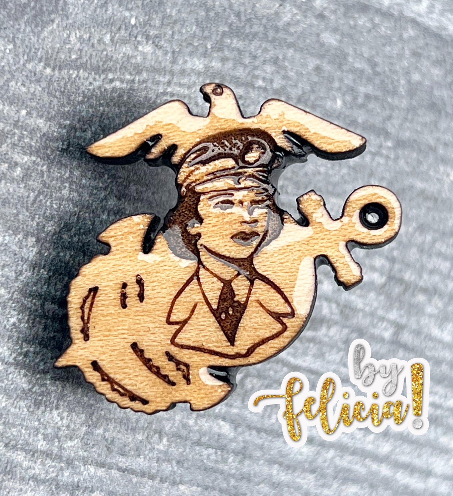 Female Marine pin, Marine Corps pin, Marines Pin, Female Veteran, Women veteran pin, Marine retirement gift, Marine Corps gifts, USMC pin