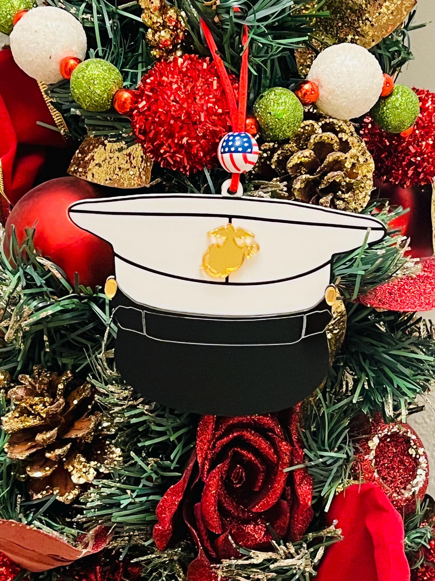 Marine Corps Ornament, Marines Dress Blues, USMC Ornament, Marine Corps Gifts, Dress Blues Uniform, Marine Dress Uniform, USMC License 21175