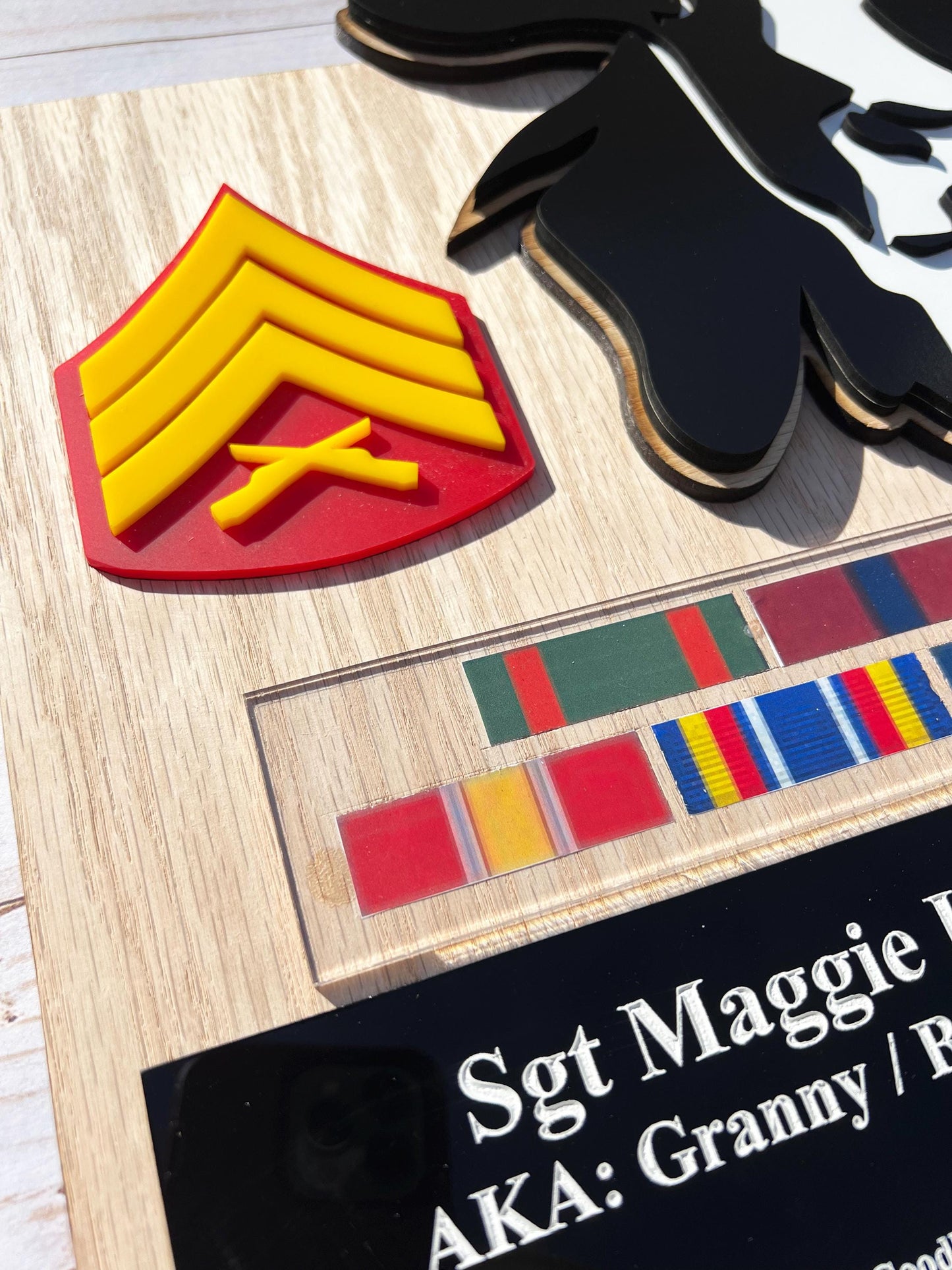 Custom Military Plaques, Marine Corps Plaques, USMC License 286-32